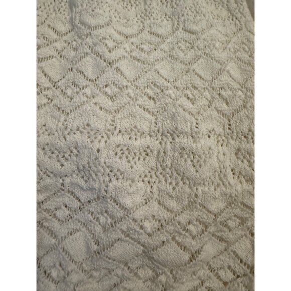 Stradivarius Intricate Knit Maxi Dress lined S adjustable straps coquette beach - Picture 7 of 15